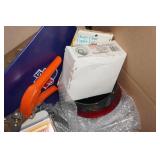 Assorted Hardware - Hand Drill, Hooks, Labels