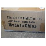 6-6.5 Foot Prelit Multi-Color Christmas Tree