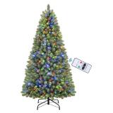 6-6.5 Foot Prelit Multi-Color Christmas Tree