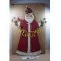 Metal Welcome Santa Sign - 4' Tall