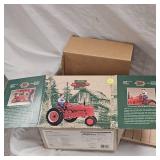 1995 Ertl , As New in Box, 50th Anniversary Farmall H with Cast Iron Farmer and Collector Card, 1945-95 Limited Rare Production
