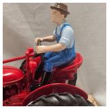 1995 Ertl , As New in Box, 50th Anniversary Farmall H with Cast Iron Farmer and Collector Card, 1945-95 Limited Rare Production
