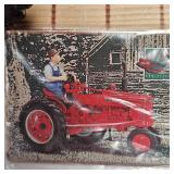 1995 Ertl , As New in Box, 50th Anniversary Farmall H with Cast Iron Farmer and Collector Card, 1945-95 Limited Rare Production