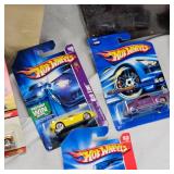 2-2005 Like New Daytona 500 Calendars and 5 Like New Hot Wheels