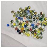 Lot of Classic Marbles, 78 Marbles, 3 Shooters