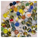Lot of Classic Marbles, 78 Marbles, 3 Shooters
