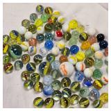 Lot of Classic Marbles, 78 Marbles, 3 Shooters