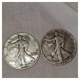 1942,1944 Silver Halfs, 50c
