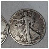 1942,1944 Silver Halfs, 50c