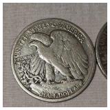 1942,1944 Silver Halfs, 50c