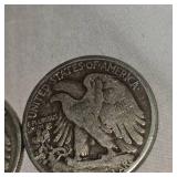 1942,1944 Silver Halfs, 50c