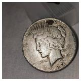 1922 Peace Dollar-$1