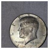 1965,1967 Kennedy Halfs, 40%