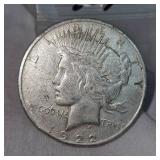 1922 Peace Dollar-$1