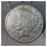 1922 Peace Dollar-$1