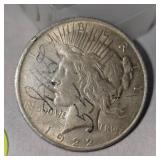 1922 Peace Dollar-$1