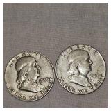 1958,1963 Franklin Halfs, 50c