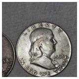 1958,1963 Franklin Halfs, 50c