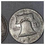 1958,1963 Franklin Halfs, 50c