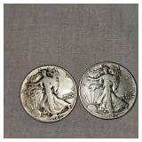 1942,1942 Walking Liberty Halfs, 50c