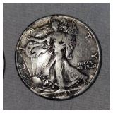 1943 Walking Liberty Half, 1961 Franklin Half