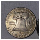 1943 Walking Liberty Half, 1961 Franklin Half