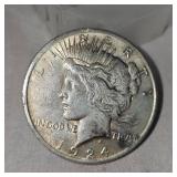1924 Peace Dollar-$1