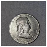 1963,1949 Franklin Halfs, 50c
