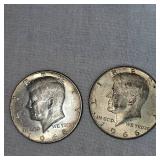 1966,1968 Kennedy Halfs, 50c