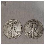 1942,1944 Walking Liberty Halfs, 50c