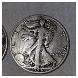 1942,1944 Walking Liberty Halfs, 50c