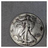 1942,1944 Walking Liberty Halfs, 50c