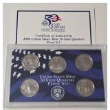 2006 US Mint 50 State Quarters Proof Set (Nevada, Nebraska, Colorado, North Dakota, South Dakota)
