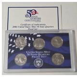 2006 US Mint 50 State Quarters Proof Set (Nevada, Nebraska, Colorado, North Dakota, South Dakota)