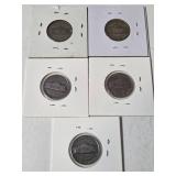 5 - Silver War Nickels