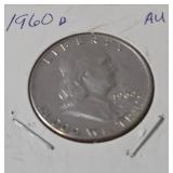 1960 D Franklin Dollar - Silver