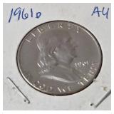 1961 D Franklin Dollar - Silver