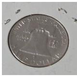 1961 D Franklin Dollar - Silver