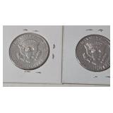 2 Kennedy Silver Half Dollars  (1964, 1964 D)