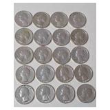 20 -   1976 D Bi-Centennial Silver Quarter Dollar  - Cameo