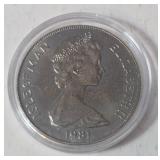 1981 Queen Elizabeth  Commemorative Coin  -  90% Silver