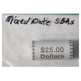 Mixed Date SBA (Susan B Anthony) Dollars Coin Roll  - Mint
