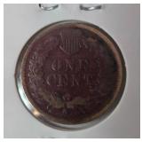 Six Indian Head Pennies (1888, 1891, 1894, 1894, 1897, 1901)