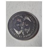 Ronald Reagan 1984 AA Double Eagle Presidential Commemorative Silver Plated Coin - Unc.