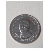 Ronald Reagan 1984 AA Double Eagle Presidential Commemorative Silver Plated Coin - Unc.