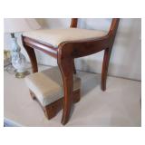 Occasional Chair, Footstool, Lamp