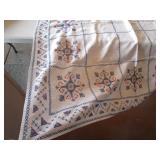 Vintage Cross Stitch Tablecloth