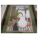 Still-life, Print, Stool