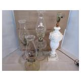 Alabaster & Kerosene Lamps