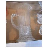 Viking Leaf Trays, Pink Vase, Candle Holders